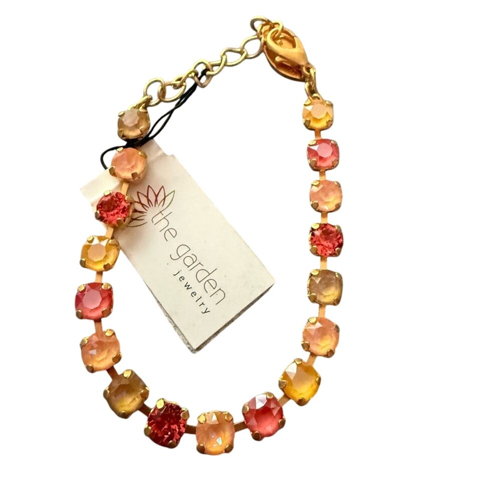 The Garden Crystal Tennis Style Bracelet NEW